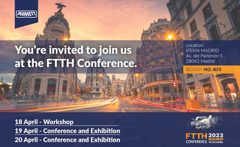 FTTH Council Europe 2023 from 18th to 20th April 2023 in Madrid
